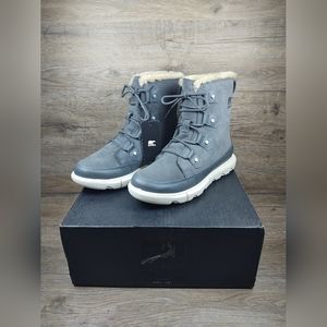 Sorel Explorer II Joan Faux Fur Waterproof Insulated Boot Size 8 Women's